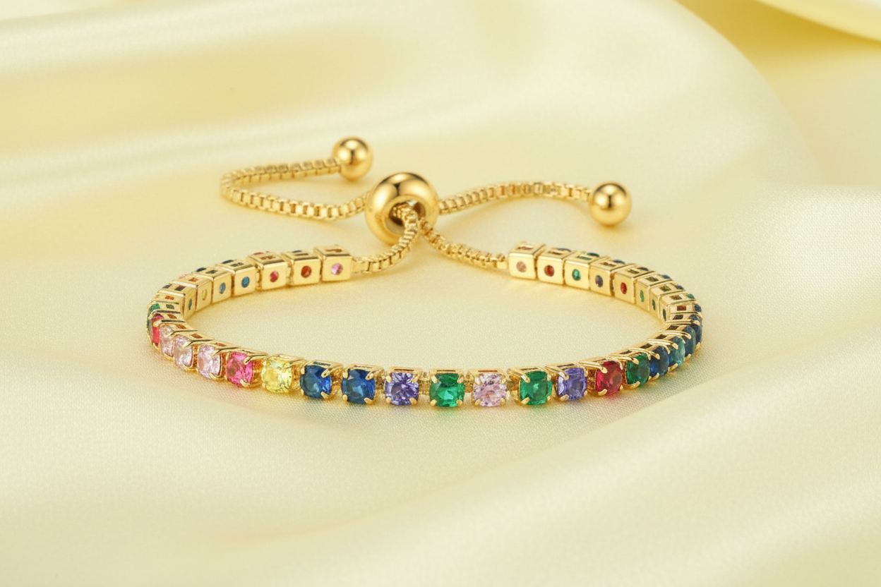 Multi-colored Studded Bracelet