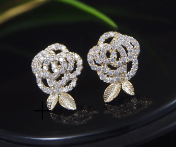 Korean Rose Studs