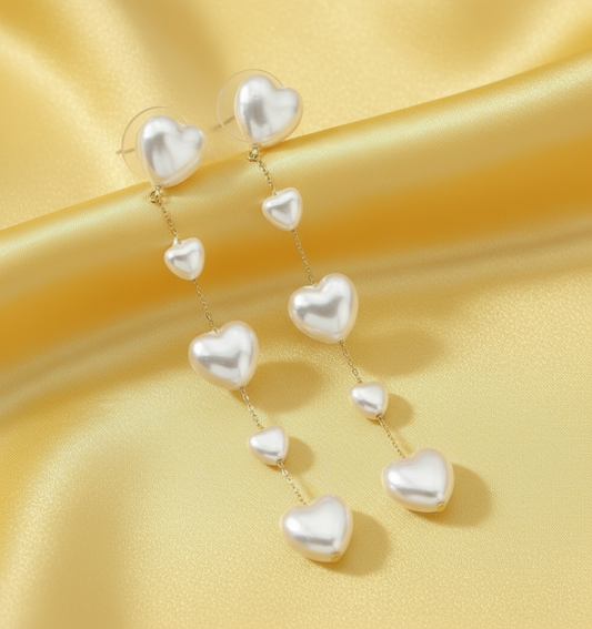 Heart Chain Earrings