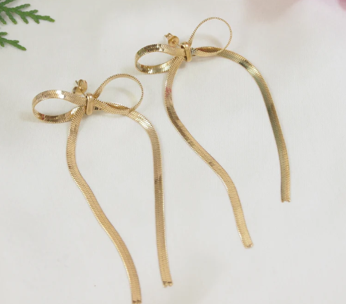Long Bow Earrings