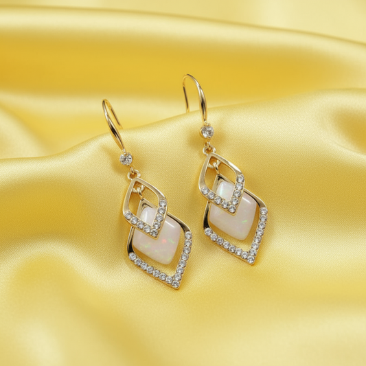 Opal Stone Drop Earring